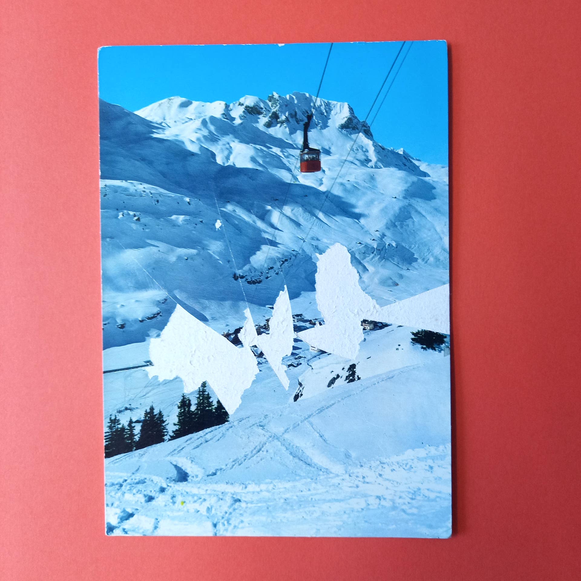 01 Schreital rot / postcard, 2021